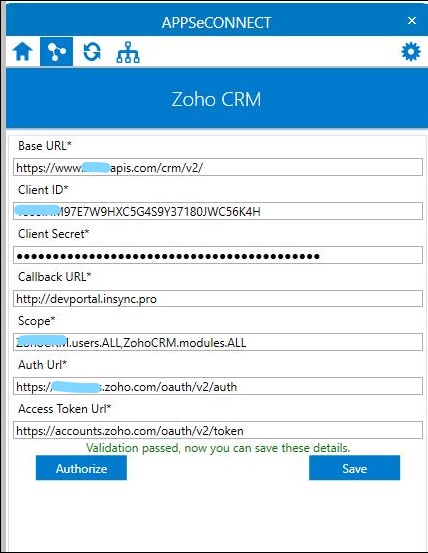 zohocrm-validation